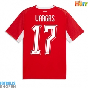 Billiga Schweiz Ruben Vargas #17 Hemmatröja VM 2026 Kortärmad